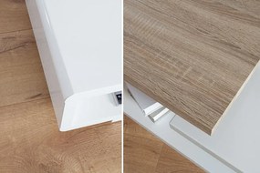Konferenčný stolík Concept 100cm biela + dub