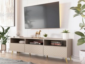 Tv stolík/skrinka Borunti 3K, Farby: čierna