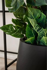 Kvetináč GIRAR, sklolaminát, výška 37 cm, antracit