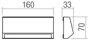 Redo 90679 - Vonkajšie orientačné svietidlo ANDER LED/3W/230V 3000K IP65 antracit