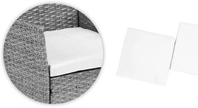 ZÁHRADNÝ SET CONO SLIM ŠEDÝ 2 x STOLIČKA + STOLÍK