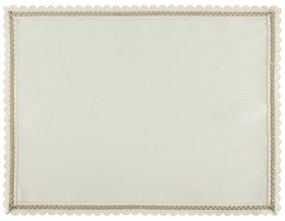 SADA 4 KS PRESTIERANIE NA STÔL LACE 30X40 CM KRÉMOVÁ