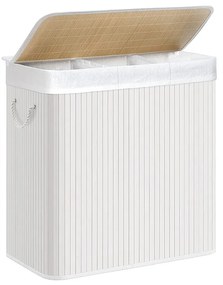 Plastový kôš na bielizeň, biely