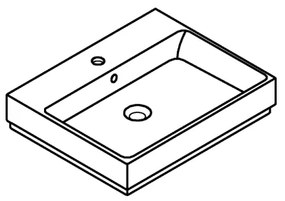 GROHE 3947700H - Umývadlo CUBE CERAMIC 600 × 490 mm keramika/biela