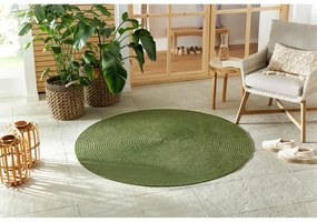 Zelený okrúhly vonkajší koberec ø 200 cm - NORTHRUGS