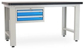 Dielenský stôl Solid MDF-20, 150 cm, závesný box, čierna