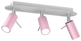 Bodové svietidlo PRESTON 3xGU10/MR11/40W/230V ružová