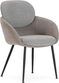Sivé kreslo Nure – MOME