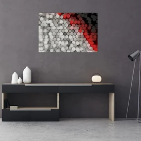 Obraz - 3D hexagóny (90x60 cm)