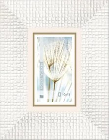 Fotorámik Glamour 10x15 cm, biely%