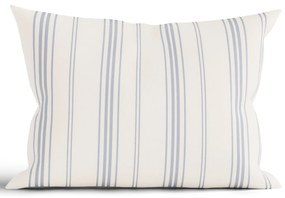 Bavlnená obliečka na vankúš Natural 40 × 60 cm - Prúžky modré