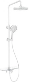 Mexen Frost, sprchová sada s ručnou a dažďovou hlavicou, biela, 78111-20