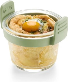 Sklenené formy do teplovzdušnej fritézy v sade 4 ks ø 9,5 cm – Lékué