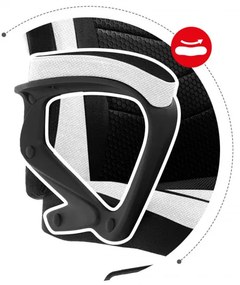 Herná stolička Force - 2.5 biela mesh