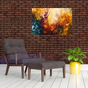 Obraz - Abstraktná maľba kvetov (90x60 cm)