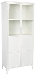 Biela kovová vitrína 35x150 cm Miya – White Label