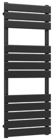 Erga Classic, vykurovacie teleso 1200x450 mm, 611W, čierna matná, ERG-LAV-CLAS-120450-BK