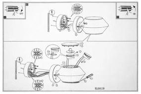 Eglo 94139 - LED vonkajšie osvetlenie NOCELLA 2xLED/2,5W/230V IP44