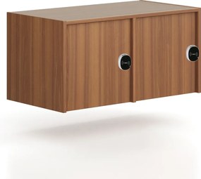 Nadstavba pre skrine FRAME, 2x dvere, 872 x 450 x 427 mm, RFID zámok, orech