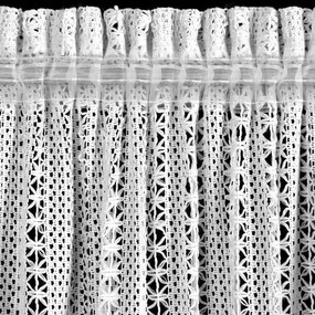 ZÁVES NA PÁSKE BONITA 140X270 CM BIELA