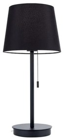 Orion LA 4-1205/1 - Stolná lampa s USB portom LUDWIG 1xE27/40W/230V čierna