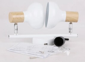 Candellux Biele stropné svietidlo Puerto pre žiarovku 2x E14 92-62659