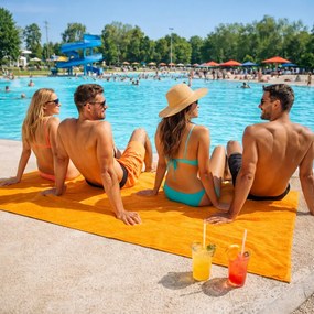 Plážová osuška oranžová 100x180cm TiaHome