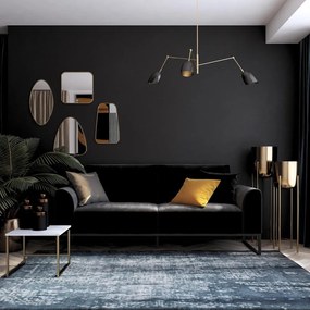 Čierna rozkladacia pohovka 217 cm Adley - CosmoLiving by Cosmopolitan