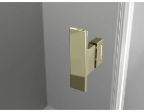 Mexen Mist H T, sprchový kút s výklopnými dverami pravý 105 x 95 cm, číre sklo, zlatá, 8A5T-105-095-50-00-P