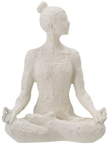 Biela dekoratívna soška Bloomingville Adalina, výška 24 cm