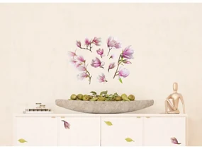 Samolepiaca dekorácia Magnolia Flowers, 42,5 x 65 cm