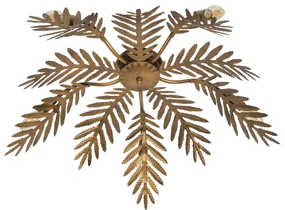 Vintage stropné svietidlo zlaté 70 cm 5-svetlo - Botanica