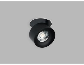 LED 2 Vnútorné otočné zapustené svietidlo KLIP P.7,7 cm čierne