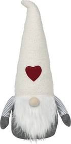 Dverná zarážka skřítek Gnome v béžovej čiapke - 25*21*26 cm