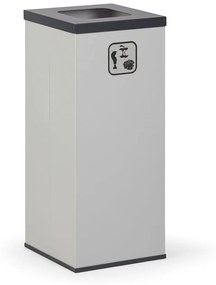 Alfa 3 Kôš na triedený odpad 50 l, stojan na odpadkové vrecia, sivá/tmavo sivá