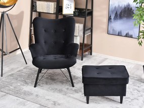 Relaxačné kreslo Dawntawn (čierna). Akcia -20%. Vlastná spoľahlivá doprava až k Vám domov. 1135669