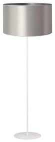 Duolla - Stojacia lampa CANNES 1xE27/15W/230V pr. 45 cm strieborná/biela
