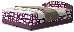 Čalouněná postel boxspring ORAN - damir 2/rainbow 9 / 160x200