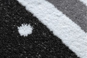 Koberec PETIT STAR HVIEZDA kruh sivý