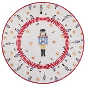 Červený okrúhly koberec s vianočným motívom ø 160 cm Toy's Delight Nutcracker – Villeroy&amp;Boch