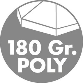 Doppler SUNLINE WATERPROOF 185 x 120 cm – naklápací slnečník šedá (kód farby 827), 100 % polyester