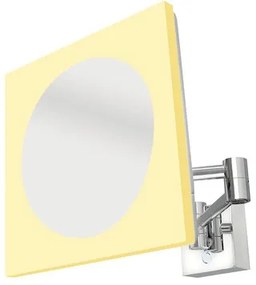 LED kozmetické zrkadielko s osvetlením 221x221 mm