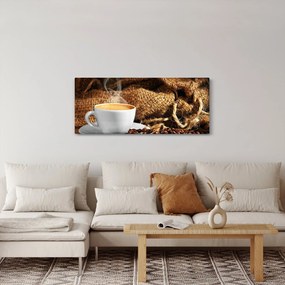 Obraz - Šálka kávy (120x50 cm)