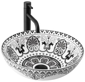 Rea Etno, umývadlo na dosku 400x400x115 mm, viacfarebné, REA-U7500