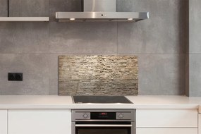 Sklenený obklad do kuchyne Tehlová múr kamenná 125x50 cm