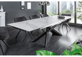 Rozkladací jedálenský stôl 40122 180/220/260 x 90cm White Ceramik - Komfort-nábytok