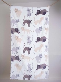 Osuška 90 x 170 cm - Mačičky