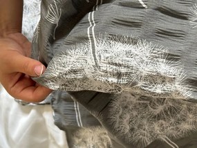 Krepové obliečky DANDELION BLEND sivé Rozmer obliečky: 70 x 90 cm | 140 x 200 cm