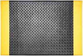 Hamat, Gumová rohožka 650 Base+ Economic black/yellow, 60x90, čierna, chodba / predsieň