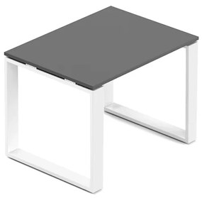 Konferenčný stolík Creator 80 x 60 cm, biela podnož, antracit